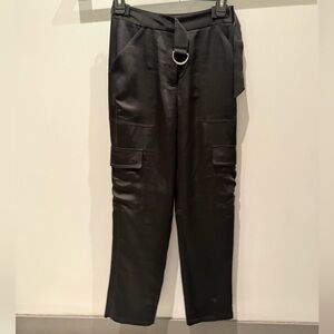 Jonathan Simkhai Black Belted Cargo Pants